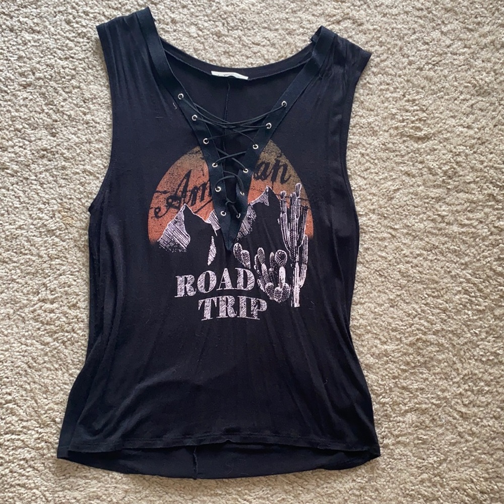 Lace-up Tank Top